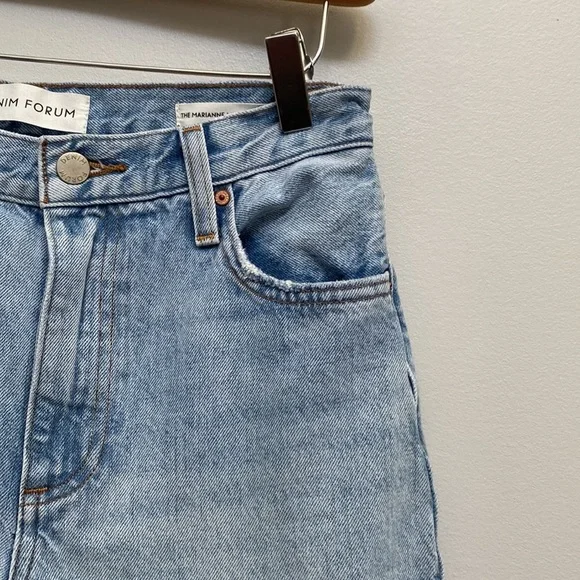 ❗️SOLD❗️Denim Forum The Marianne Mid Loose Flare 32L Size 24 - Picture 5 of 12